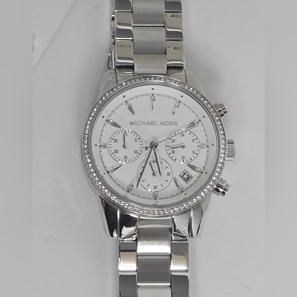Michael Kors MK6428 Ritz Chronograph Stainless Steel Watch - Picture 5 of 16